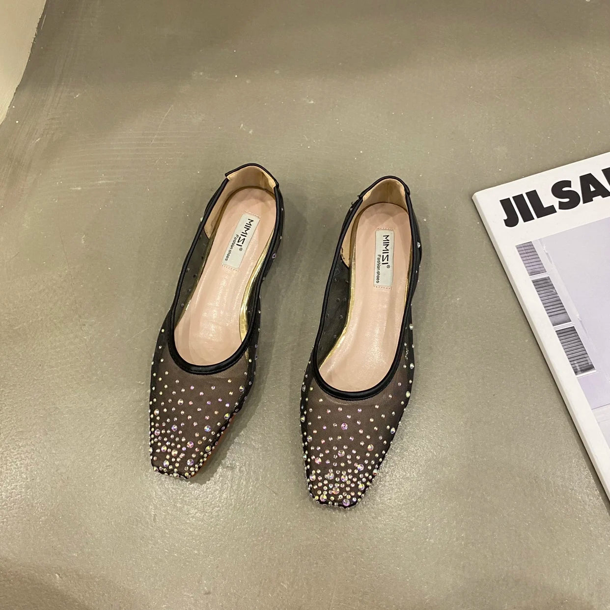 Mishi - Glitzernde Ballerina Flats