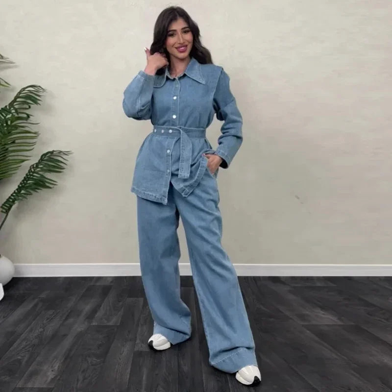 Denise - Zweiteiliges Set aus Denim