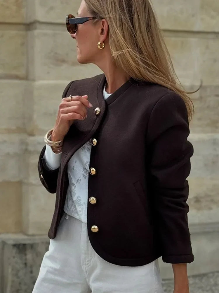 Naima - Elegante Jacke mit Goldknöpfen