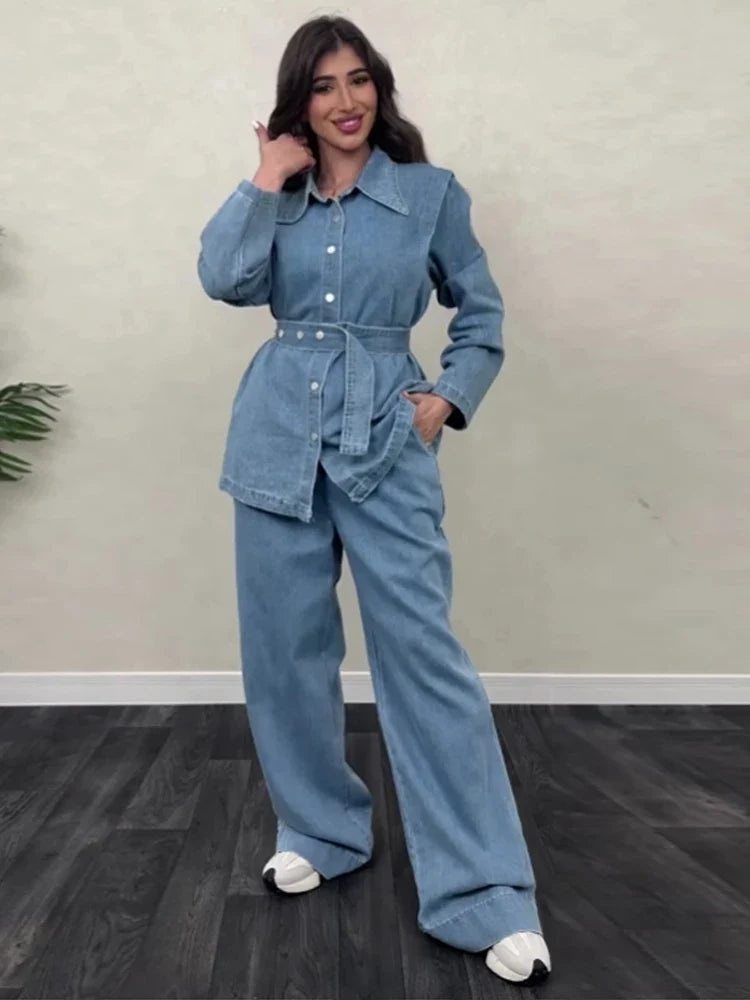 Denise - Zweiteiliges Set aus Denim