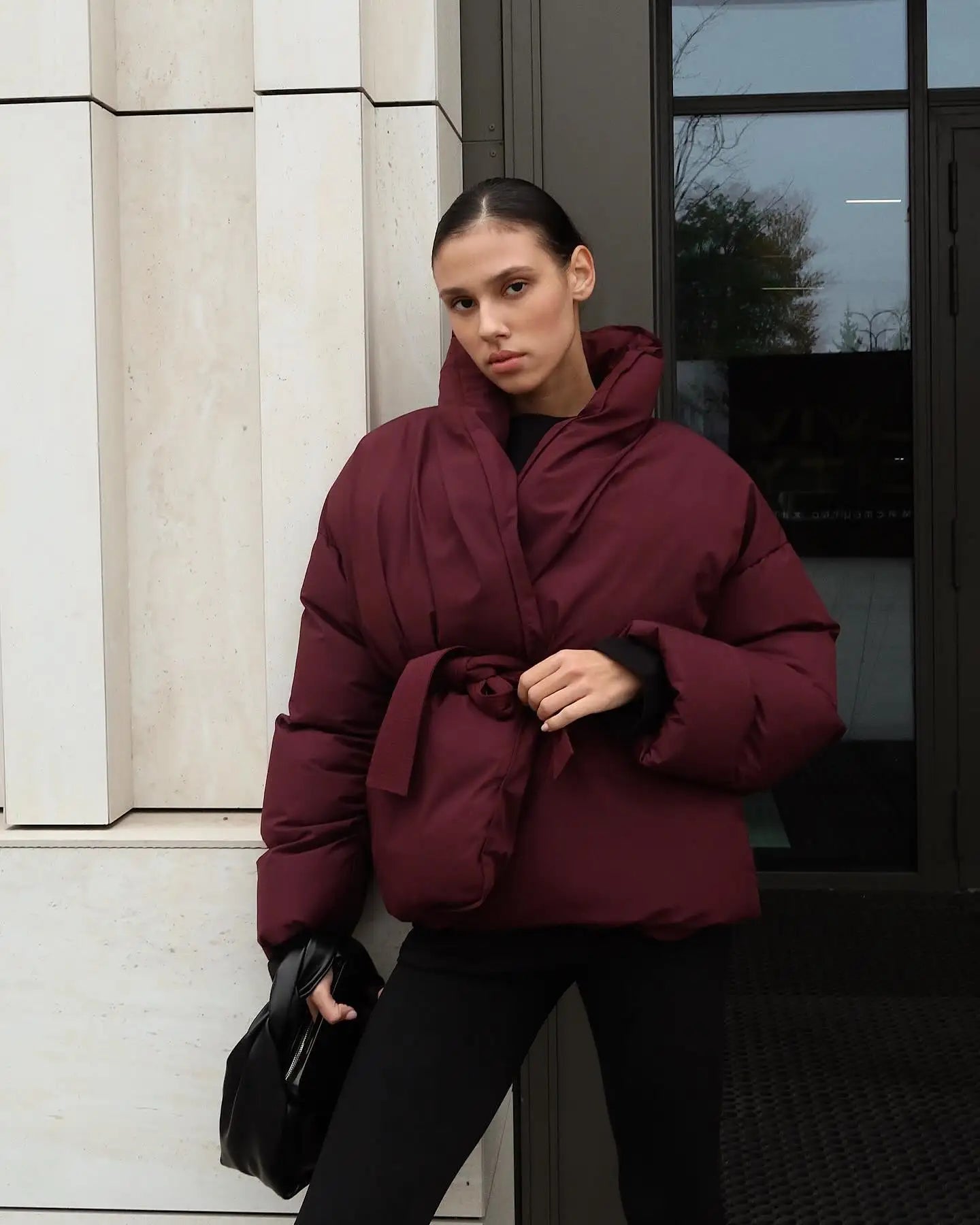 Korina - Pufferjacke mit Gürtel