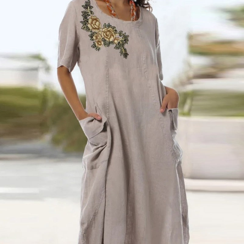 Lucinda - Kleid aus Baumwollmischung