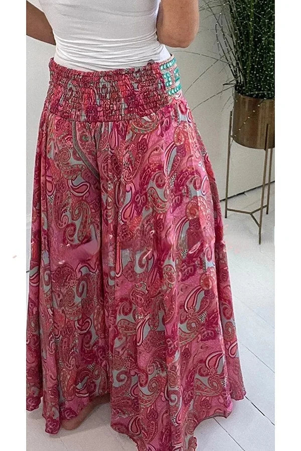 Carlota - Leichte Hose mit Paisleymuster