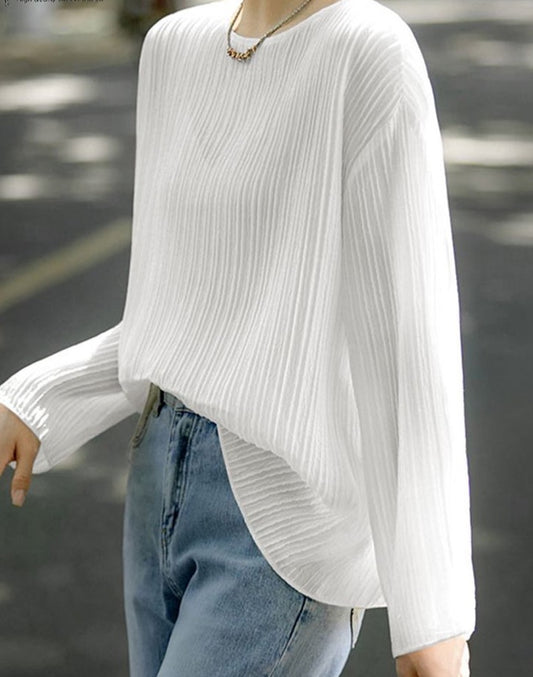 Juni - Elegante strukturierte Bluse