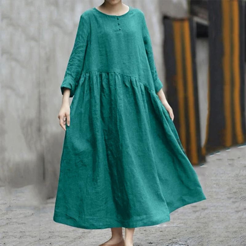 Anaya - Langes Kleid mit Taschen