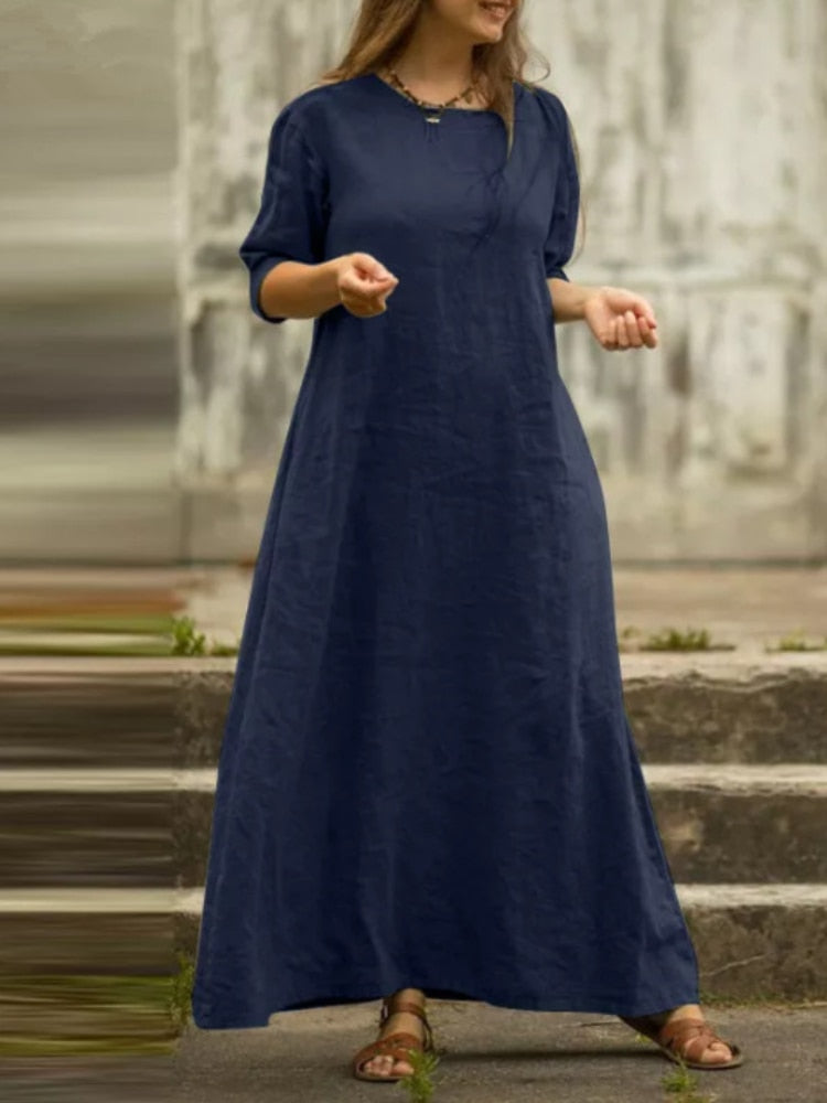 Andrea - Lässiges Kleid aus Baumwollmischung