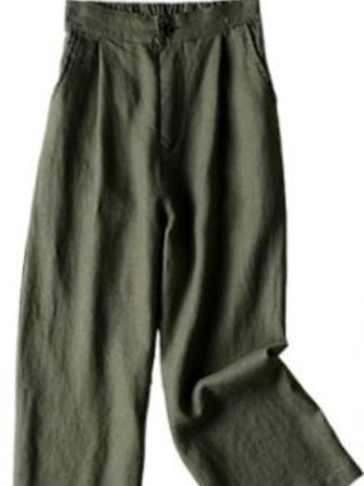 Maisie - Gekürzte Hose aus Baumwollmischung