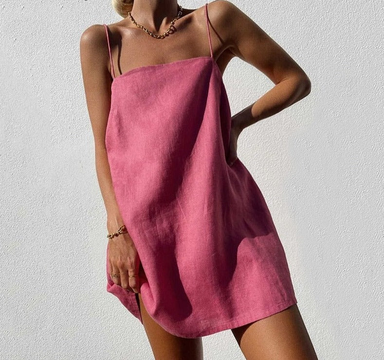 MollyMae™ - Sommerkleid aus Baumwoll-Leinen-Gemisch