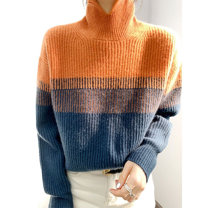 Sabine - Strickpullover mit hohem Halsausschnitt