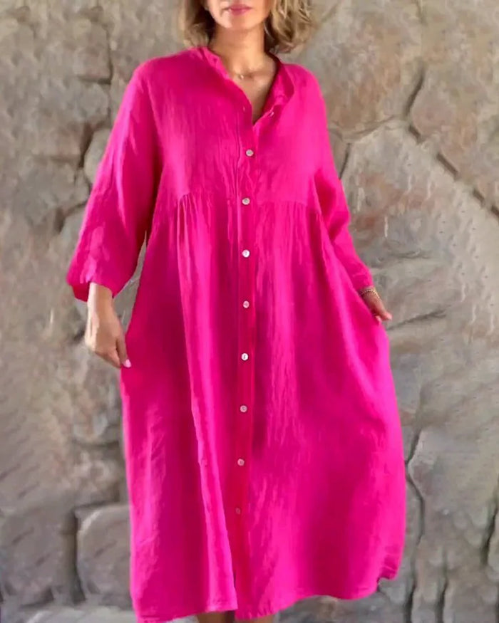 Greta - Lässiges Kleid aus Baumwollmischung